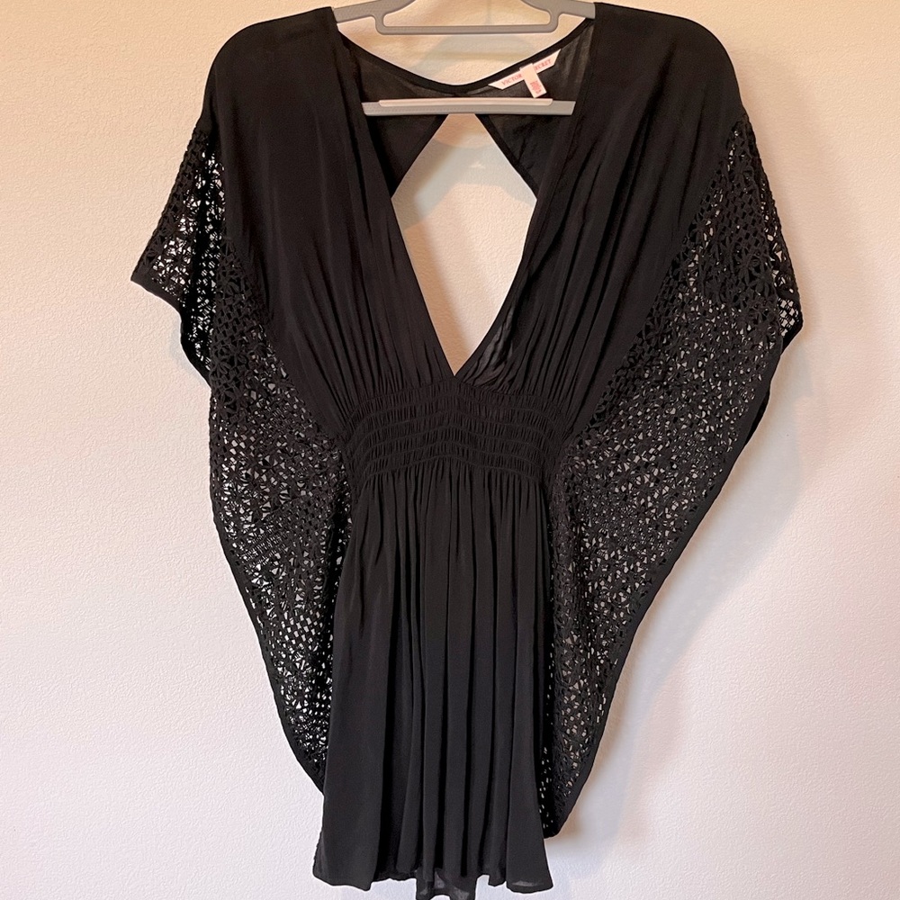 Victoria’s Secret Swim Beach Cover Up Black Never Worn Size S/P